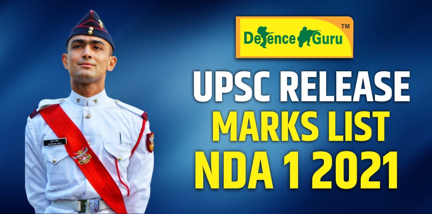 UPSC Release Mark list NDA 1 2021
