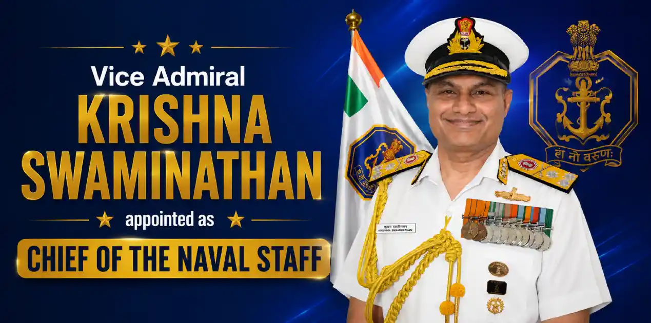 Krishna Swaminathan Chief of Naval Staff